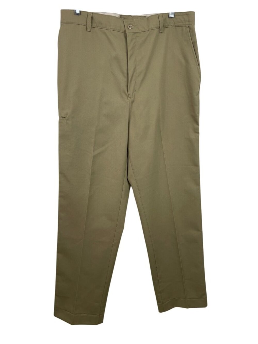 Red Kap Khaki Work Pants TouchTex II 36W X 32L Durable Poly-Cotton Blend